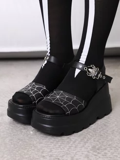Босоножки на платформе готическом стиле Убей скуку 223115464 купить за 2 449 ₽ в интернет‑магазине Wildberries